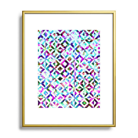 CayenaBlanca Artistic Tribal print Metal Framed Art Print