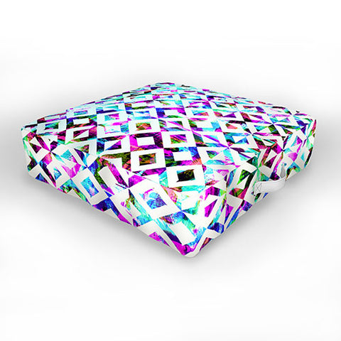 CayenaBlanca Artistic Tribal print Outdoor Floor Cushion