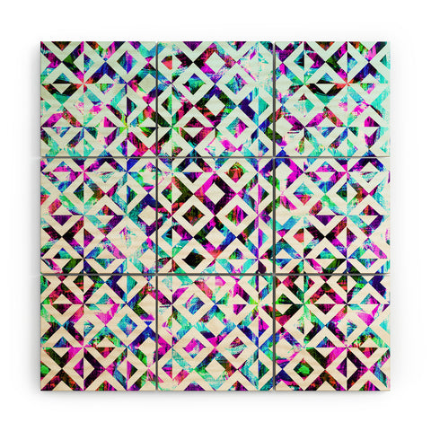 CayenaBlanca Artistic Tribal print Wood Wall Mural