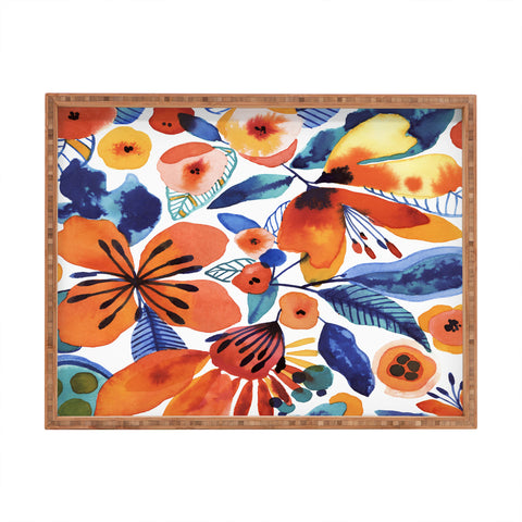 CayenaBlanca Azafran Rectangular Tray