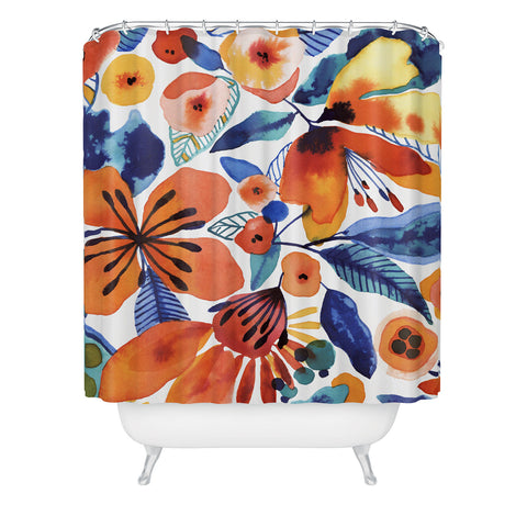CayenaBlanca Azafran Shower Curtain