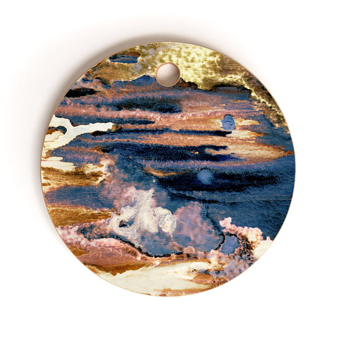 CayenaBlanca Azurite Cutting Board Round