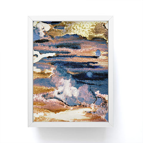 CayenaBlanca Azurite Framed Mini Art Print