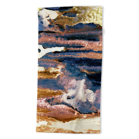 CayenaBlanca Azurite Beach Towel
