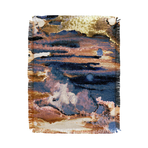 CayenaBlanca Azurite Throw Blanket