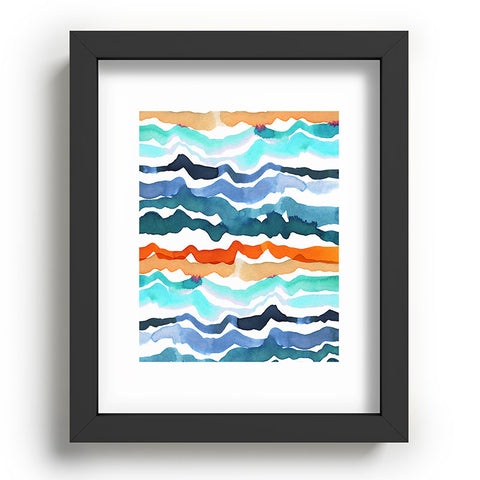 CayenaBlanca Beach Waves Recessed Framing Rectangle