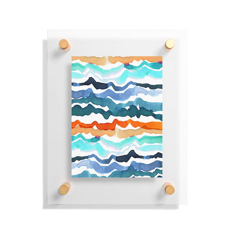 CayenaBlanca Beach Waves Floating Acrylic Print