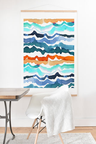 CayenaBlanca Beach Waves Art Print And Hanger