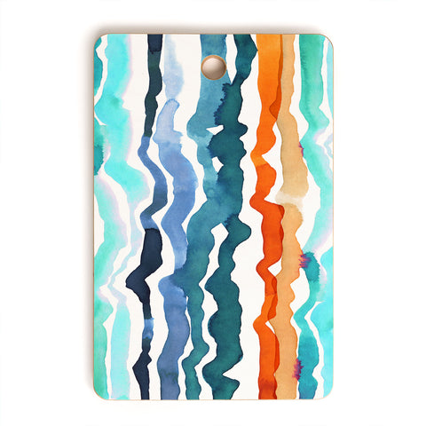 CayenaBlanca Beach Waves Cutting Board Rectangle