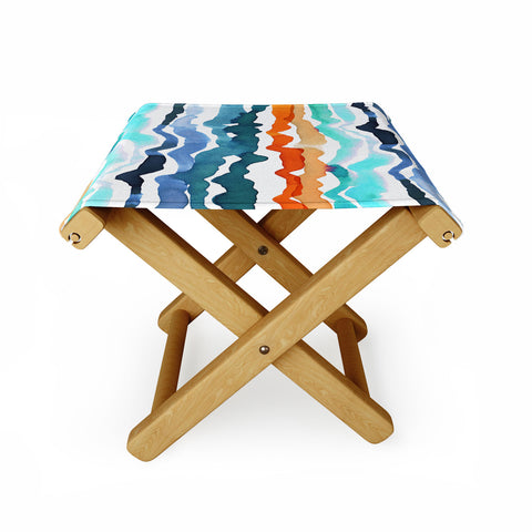 CayenaBlanca Beach Waves Folding Stool