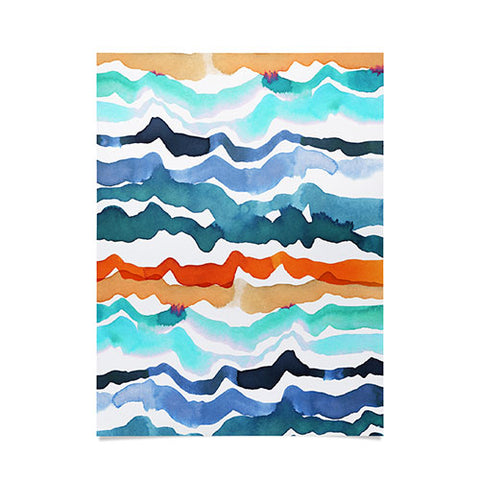 CayenaBlanca Beach Waves Poster
