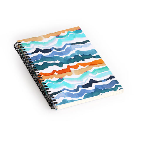 CayenaBlanca Beach Waves Spiral Notebook