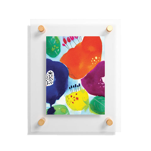 CayenaBlanca Big Flowers Floating Acrylic Print