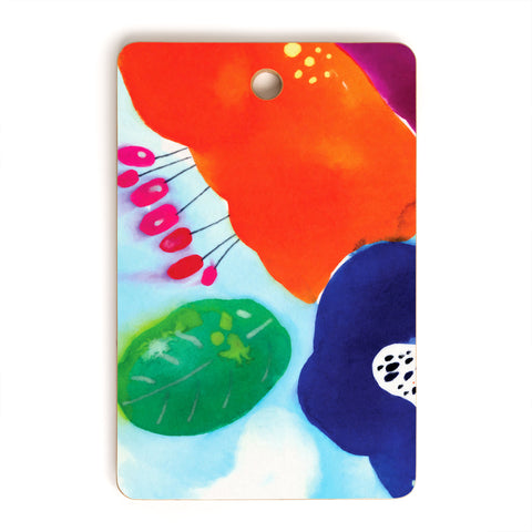 CayenaBlanca Big Flowers Cutting Board Rectangle
