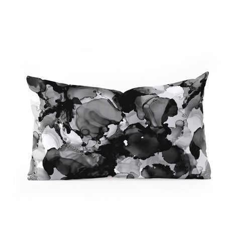 CayenaBlanca Black and white dreams Oblong Throw Pillow