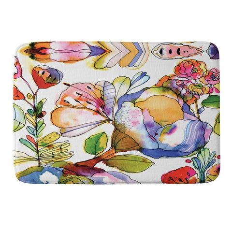 CayenaBlanca Blossom Pastel Memory Foam Bath Mat