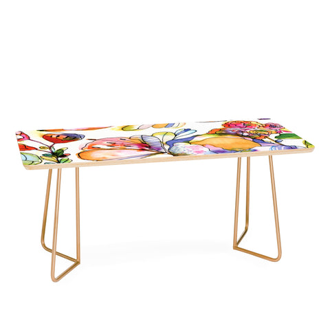 CayenaBlanca Blossom Pastel Coffee Table