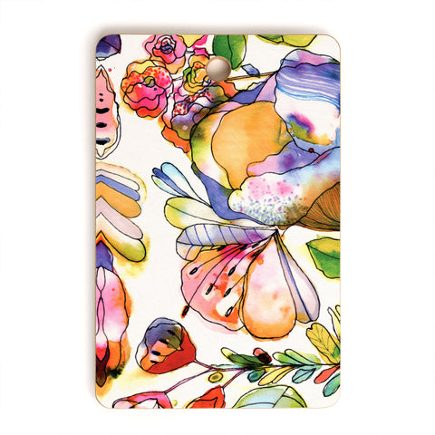 CayenaBlanca Blossom Pastel Cutting Board Rectangle