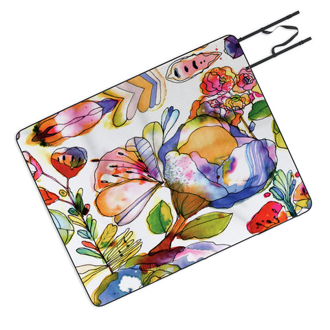 CayenaBlanca Blossom Pastel Picnic Blanket