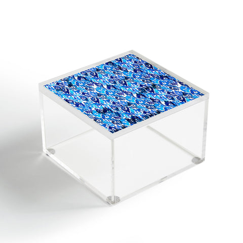 CayenaBlanca Blue Ikat Acrylic Box