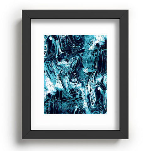 CayenaBlanca Blue Marble Recessed Framing Rectangle