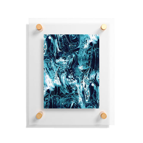 CayenaBlanca Blue Marble Floating Acrylic Print