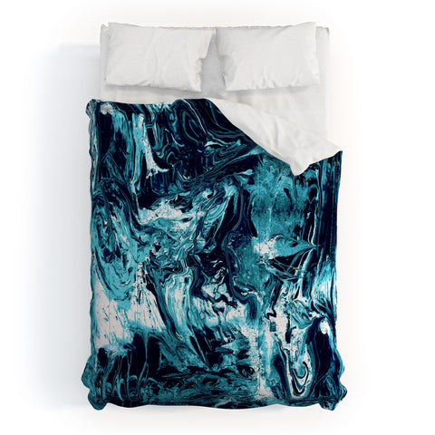 CayenaBlanca Blue Marble Comforter