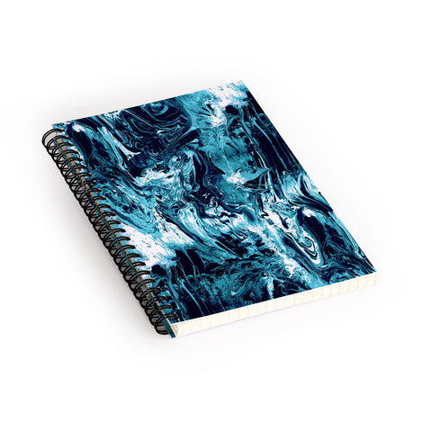 CayenaBlanca Blue Marble Spiral Notebook