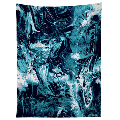 CayenaBlanca Blue Marble Tapestry