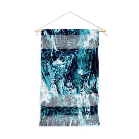 CayenaBlanca Blue Marble Wall Hanging Portrait