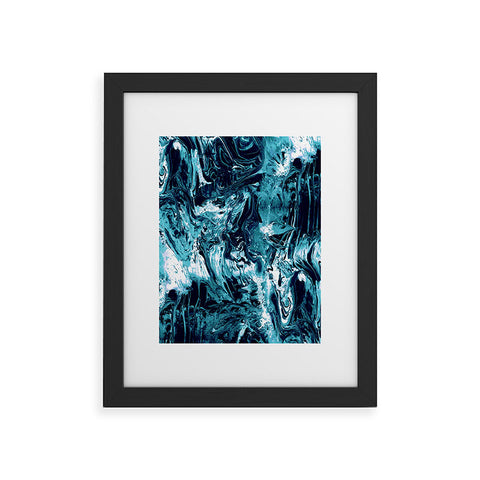 CayenaBlanca Blue Marble Framed Art Print