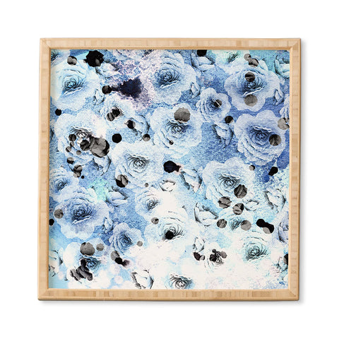 CayenaBlanca Blue Roses Framed Wall Art