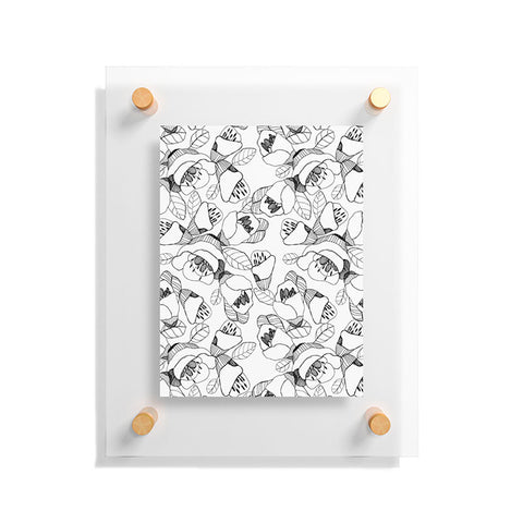 CayenaBlanca Bw Lines Floating Acrylic Print