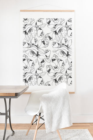 CayenaBlanca Bw Lines Art Print And Hanger