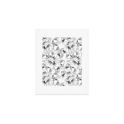 CayenaBlanca Bw Lines Art Print