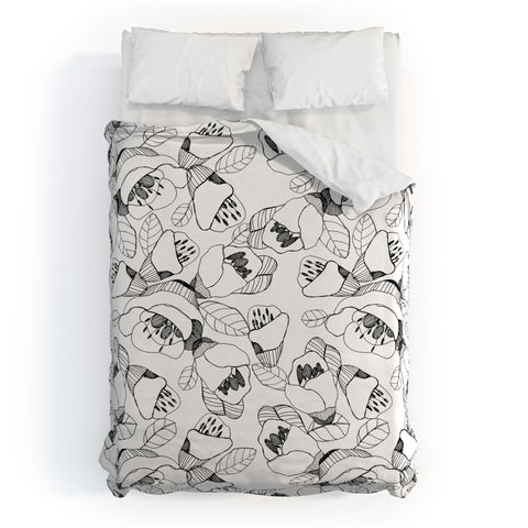 CayenaBlanca Bw Lines Duvet Cover