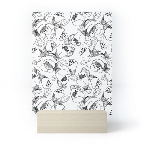 CayenaBlanca Bw Lines Mini Art Print