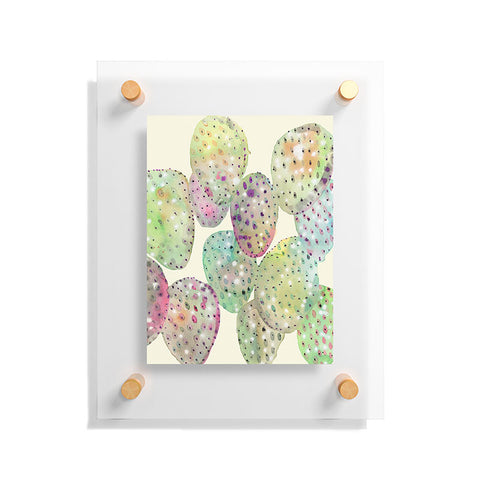CayenaBlanca Cactus Drops Floating Acrylic Print