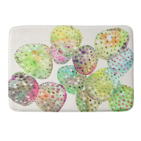 CayenaBlanca Cactus Drops Memory Foam Bath Mat