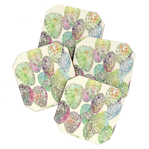 CayenaBlanca Cactus Drops Coaster Set