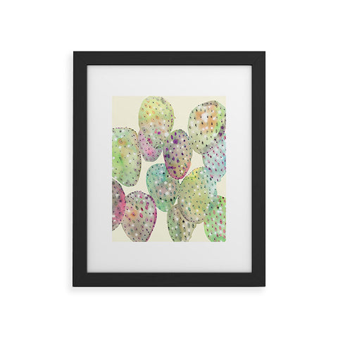 CayenaBlanca Cactus Drops Framed Art Print