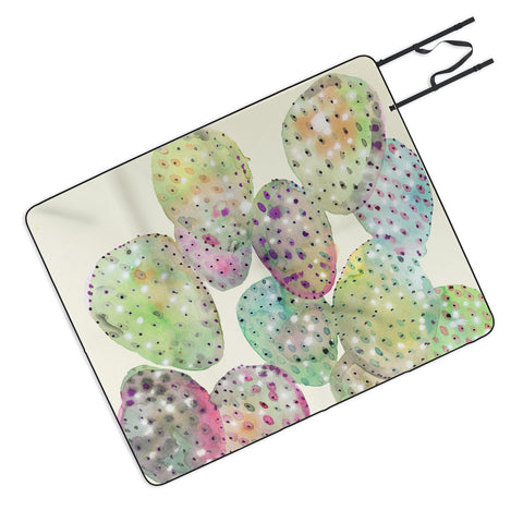 CayenaBlanca Cactus Drops Picnic Blanket