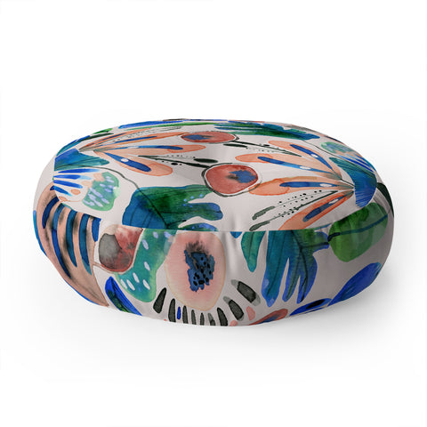 CayenaBlanca Cocoa Fields Floor Pillow Round