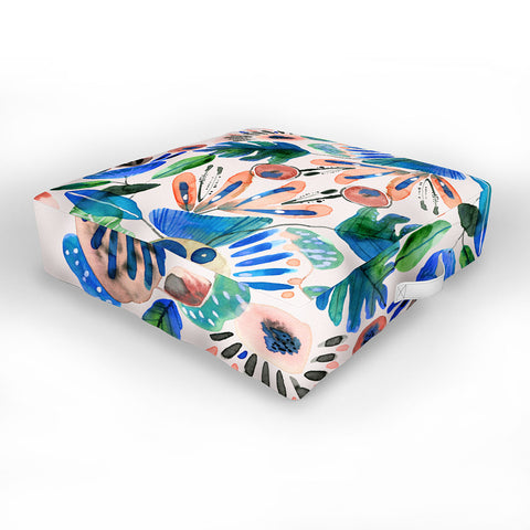 CayenaBlanca Cocoa Fields Outdoor Floor Cushion