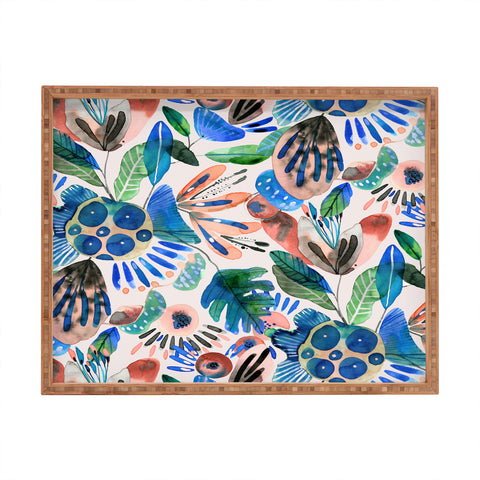 CayenaBlanca Cocoa Fields Rectangular Tray