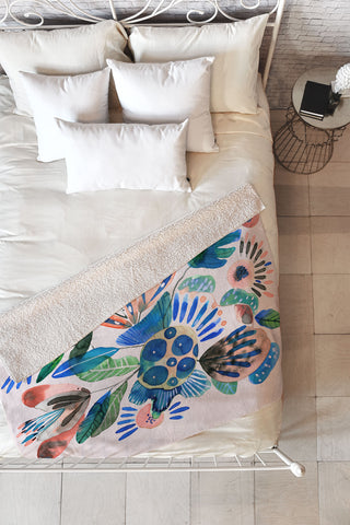 CayenaBlanca Cocoa Fields Fleece Throw Blanket