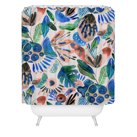 CayenaBlanca Cocoa Fields Shower Curtain