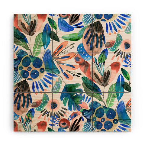 CayenaBlanca Cocoa Fields Wood Wall Mural