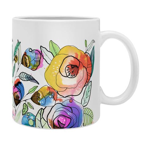 CayenaBlanca Coloured Flowers Coffee Mug