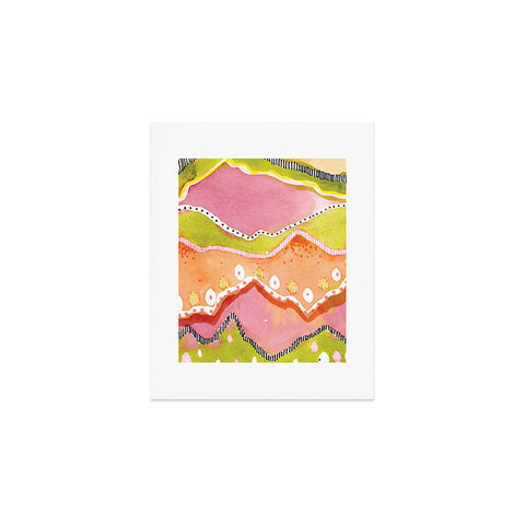 CayenaBlanca Coral Landscape Art Print